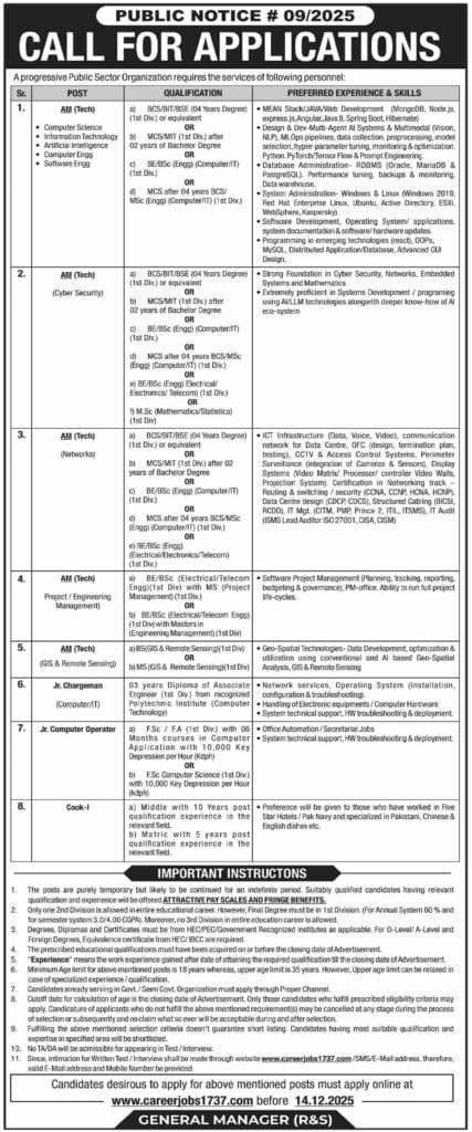 Public Sector Jobs in Pakistan Apply Online Now 2025