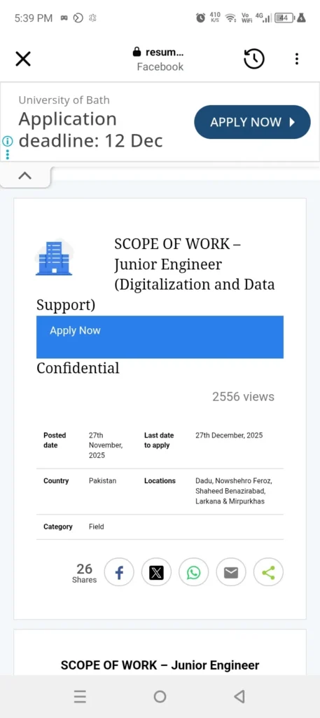 SPHF Sindh People’s Housing for Flood Affectees Jobs 2025 Apply Online Now