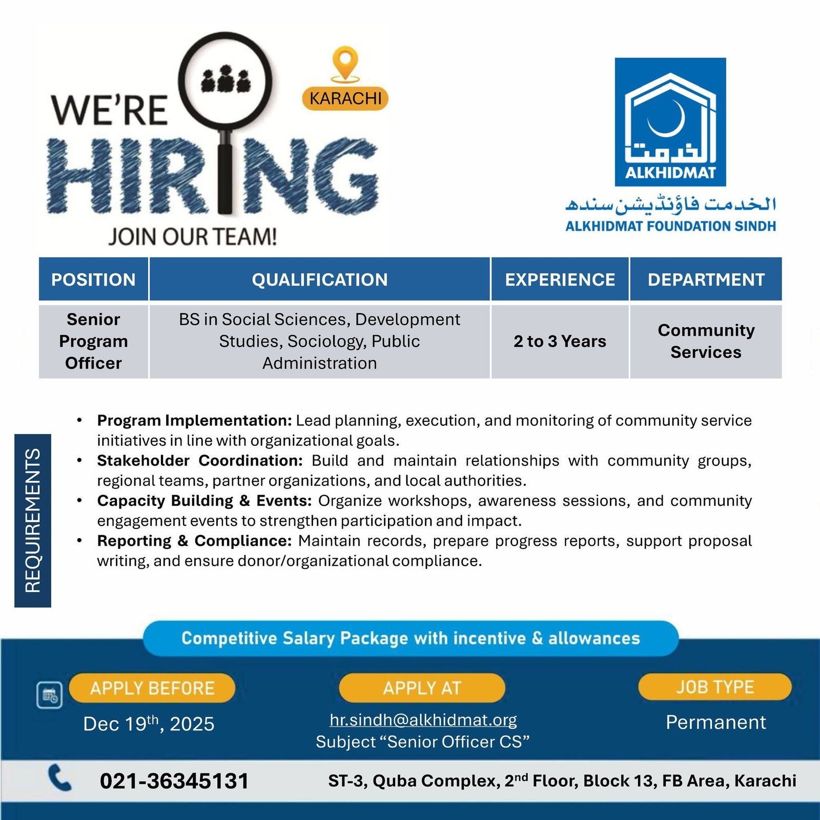 Alkhidmat Foundation NGO NEW Jobs in Sindh