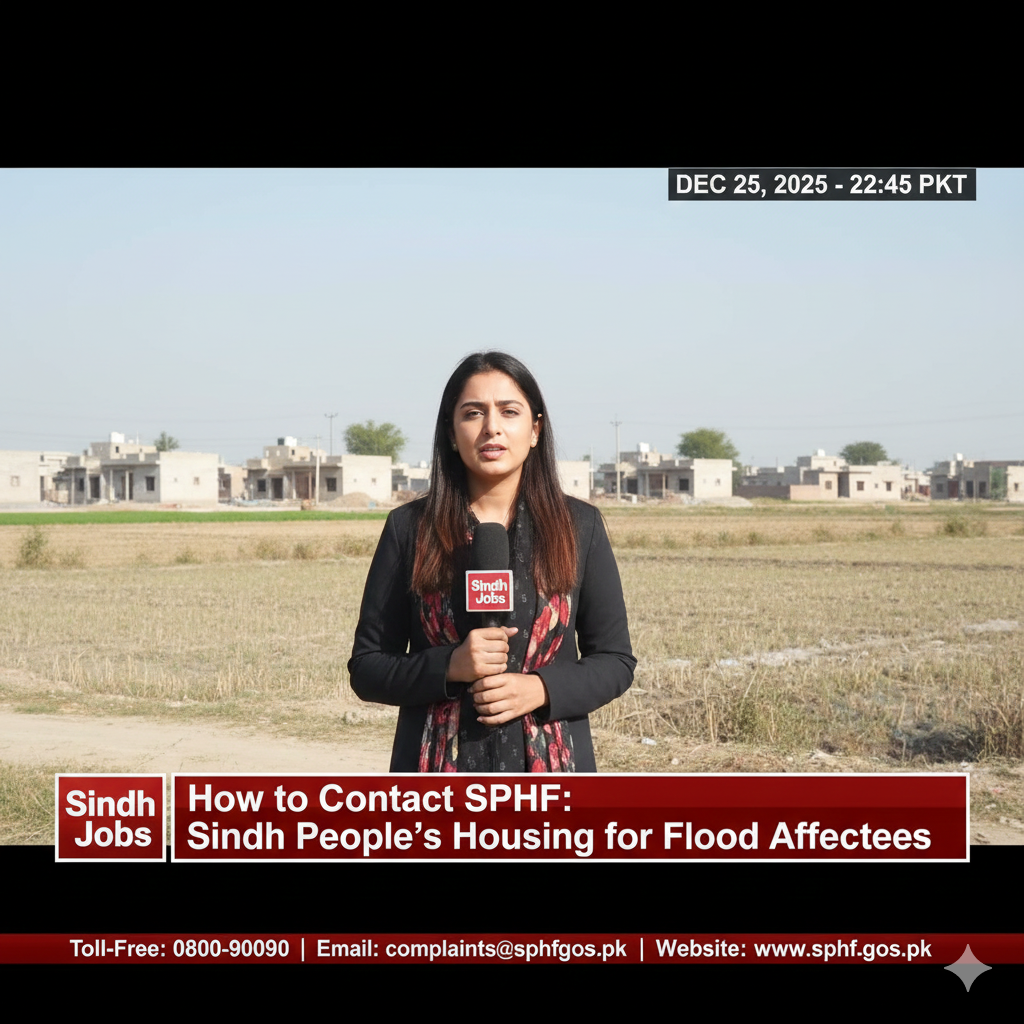 How to Contact SPHF Sindh People’s Housing for Flood Affectees