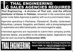 Jobs At Thal Engineering Company Limited Hyderabad