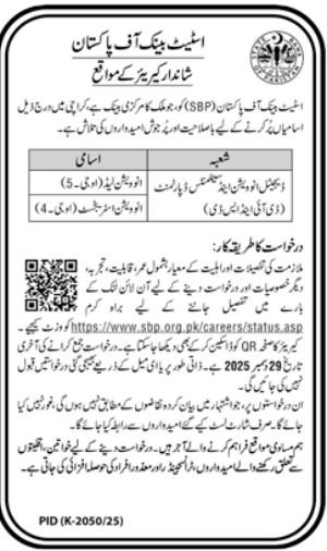 Jobs at State Bank Of Pakistan SBP Karachi 2026