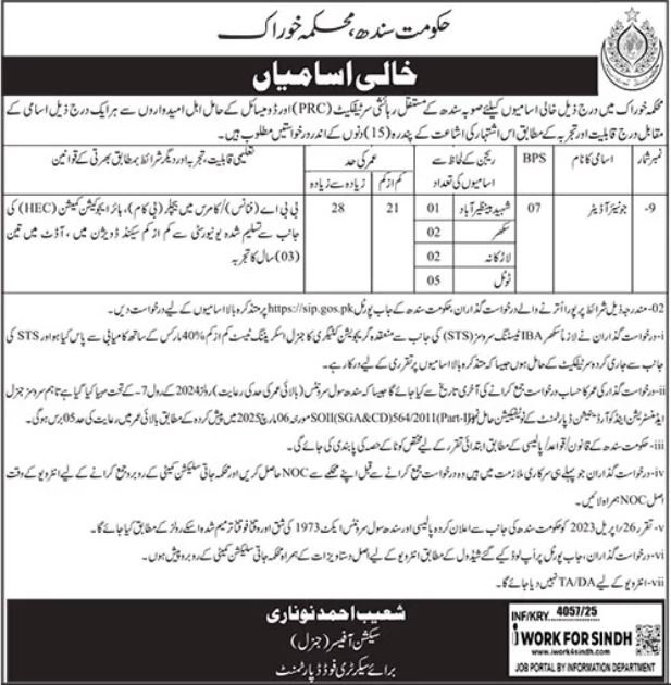 Latest Food Department Jobs Multiple Regions SJP Posts 1 Latest Food Department Jobs Multiple Regions SJP Posts