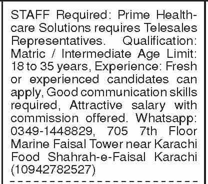 Latest Healthcare Company Jobs in Karachi 2025