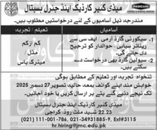 Medicare Cardiac and General Hospital Jobs in Sindh