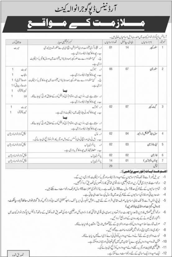 Jobs at Ordnance Depot 2026 Urgent