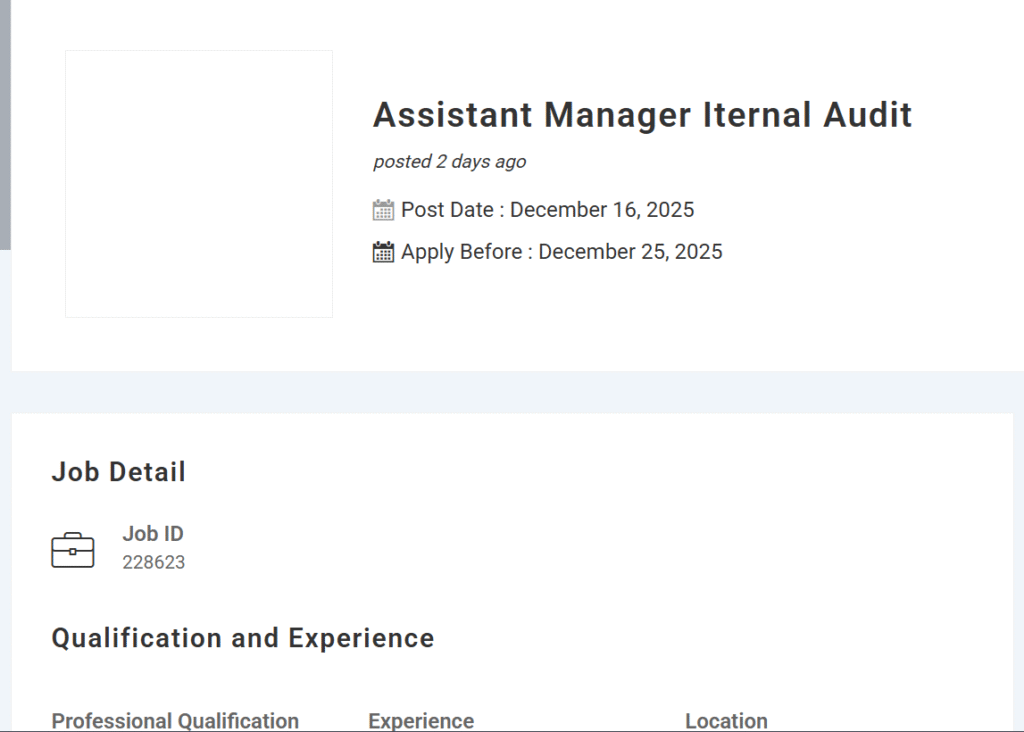 Assistant Manager Audit Jobs at SRSO NGO 2026