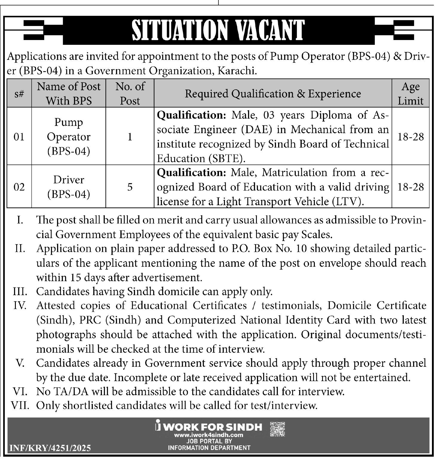 Sindh Government Organization Jobs 2026 Apply Now
