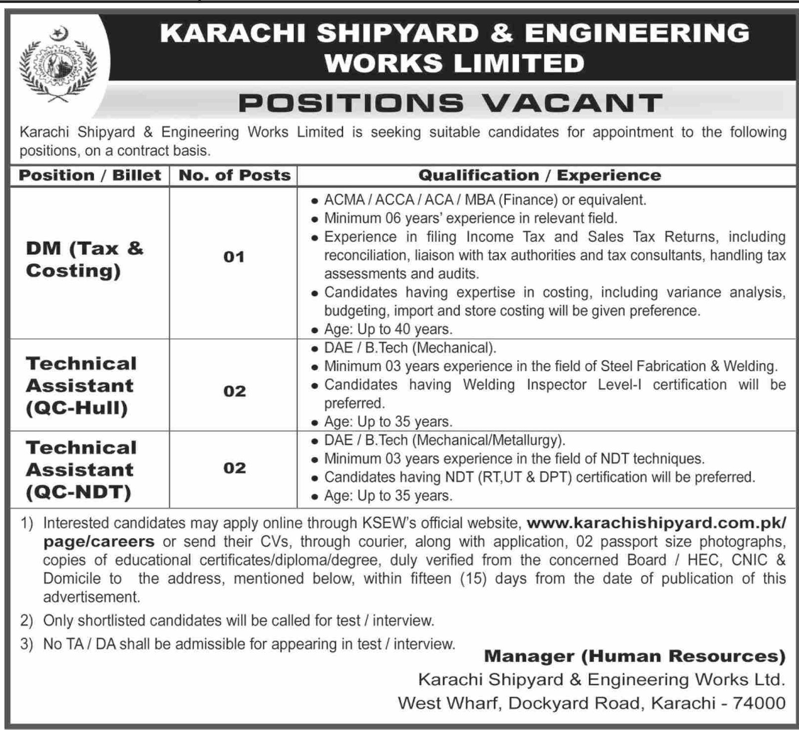Karachi Shipyard Job Opportunities in 2026 1 Karachi Shipyard Job Opportunities in 2026