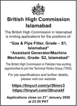 Latest British High Commission Jobs 2026