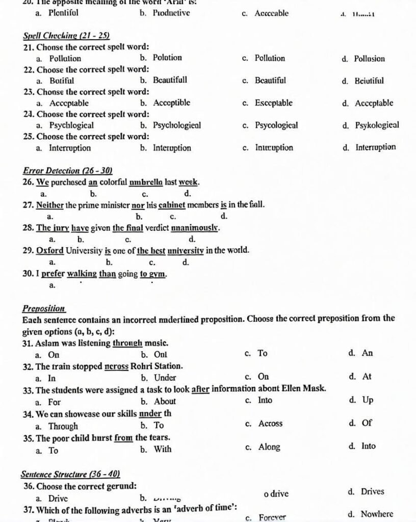 IBA STS Intermediate Category Test Unofficial Answer Key Evening Shift Paper (07 February 2026)
