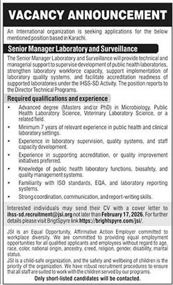 International Organization Karachi Jobs  2026