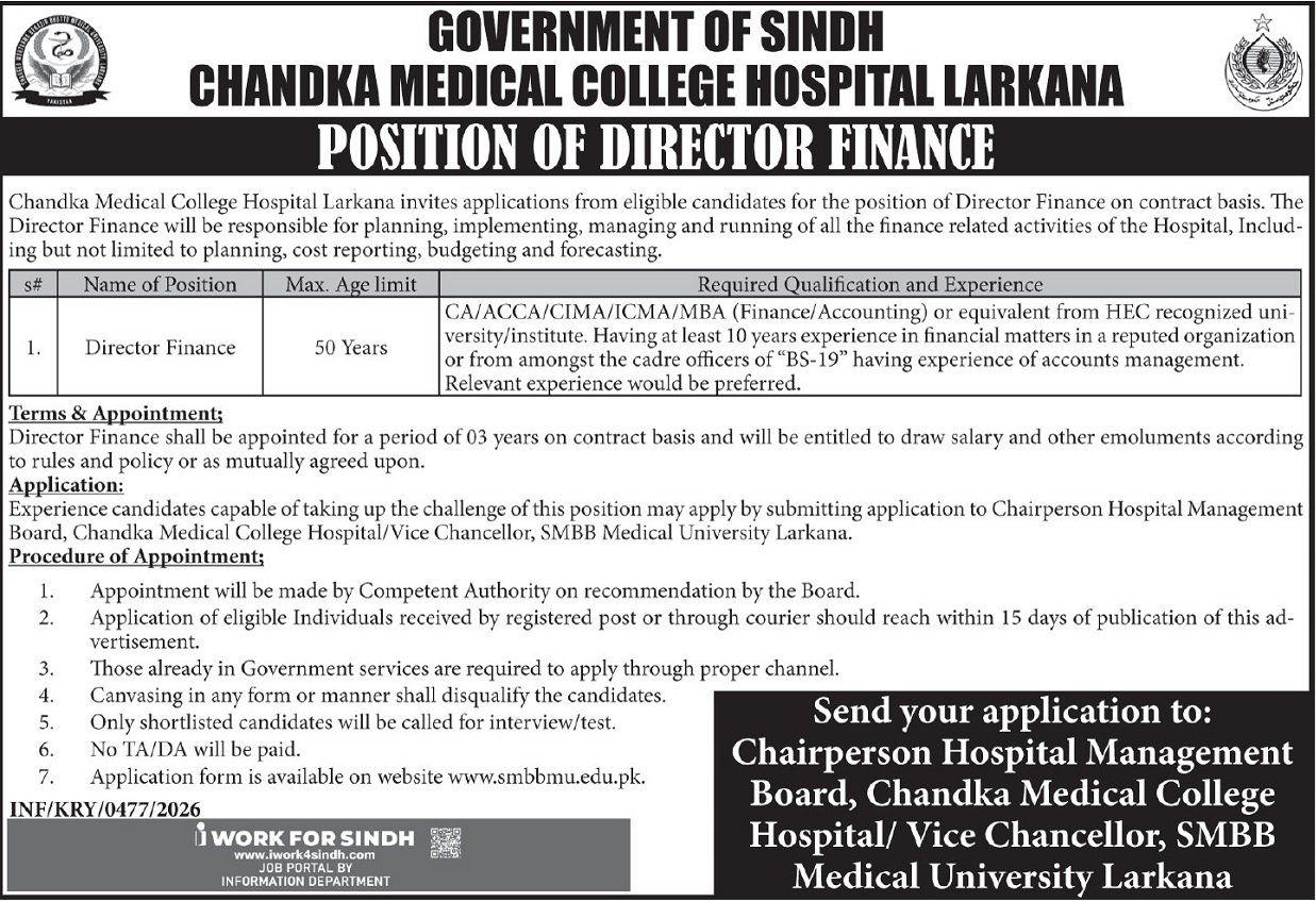 Chandka Medical College Hospital Jobs 2026