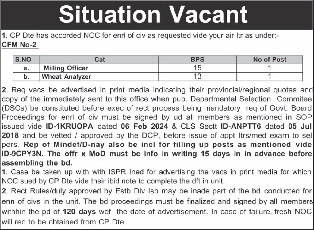 Milling Officer Jobs 2026: Urgent Flour Mill Posts